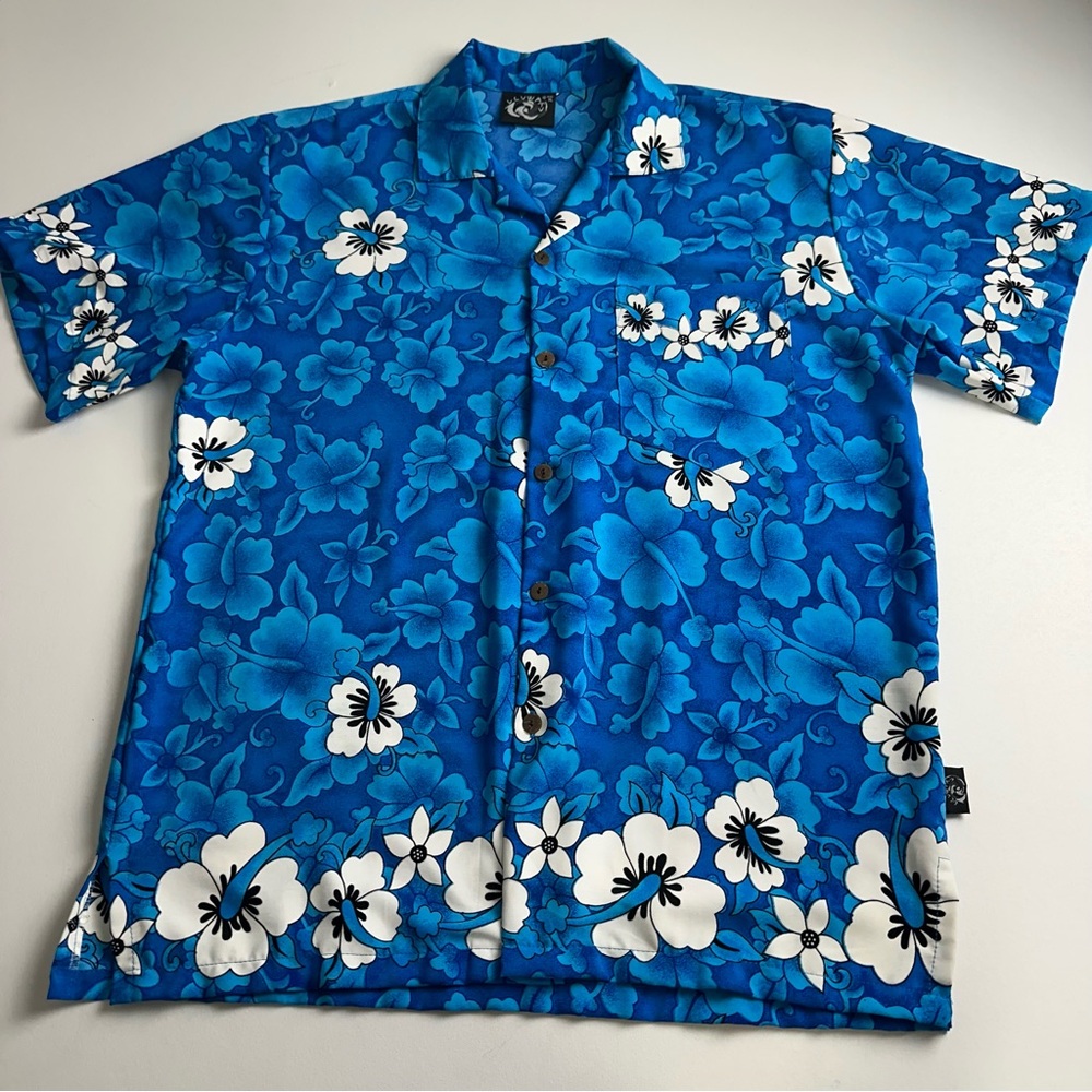 Uluwatu men’s size XL Hawaiian floral , print short sleeve button up shirt - Picture 6 of 8